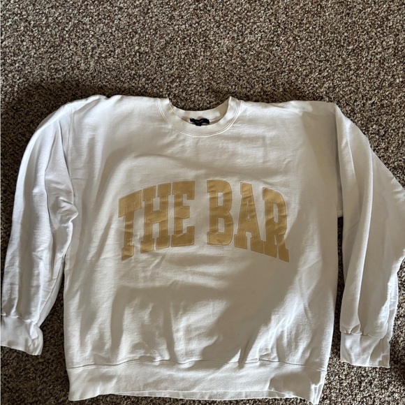 The Bar Sweaters - The Bar Men's Sweater in White and Gold